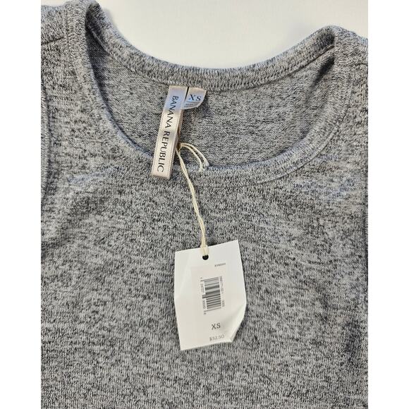 NWT banana republic XS heathered grey tank stretch soft layering top NEW career - Picture 3 of 7